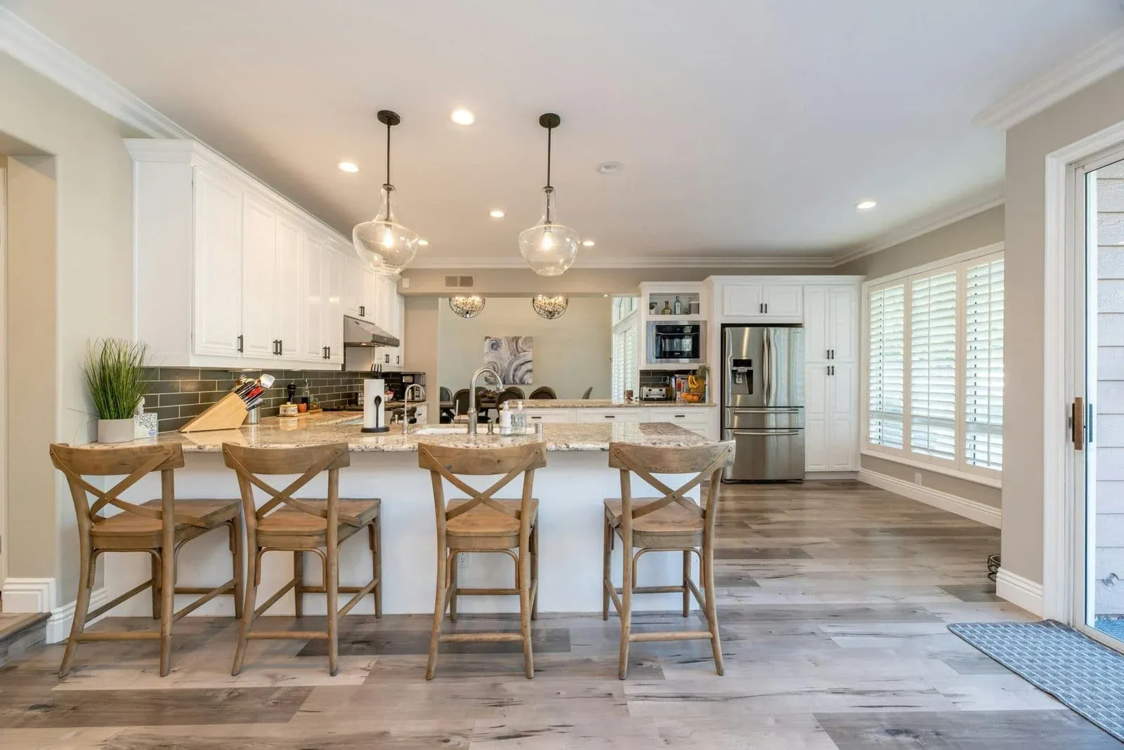 Kitchen repaint with satin cabinetry