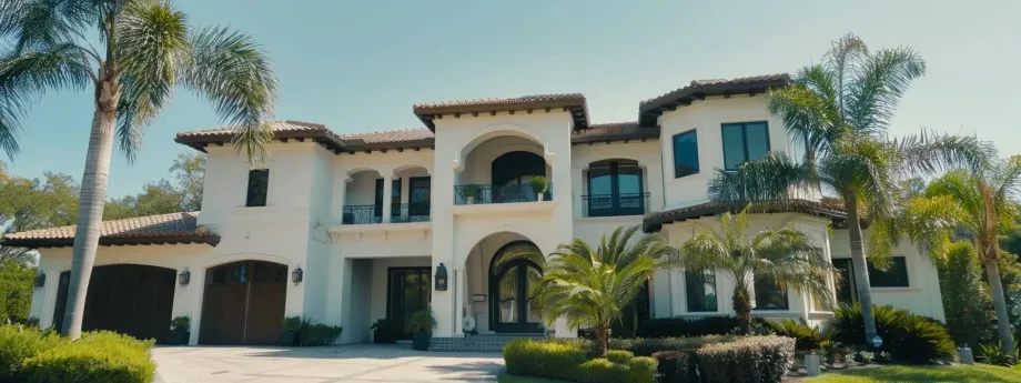 Siesta Key exterior estate repaint with Gulf-facing finishes