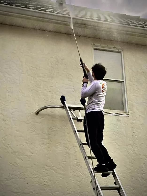 Pressure washing