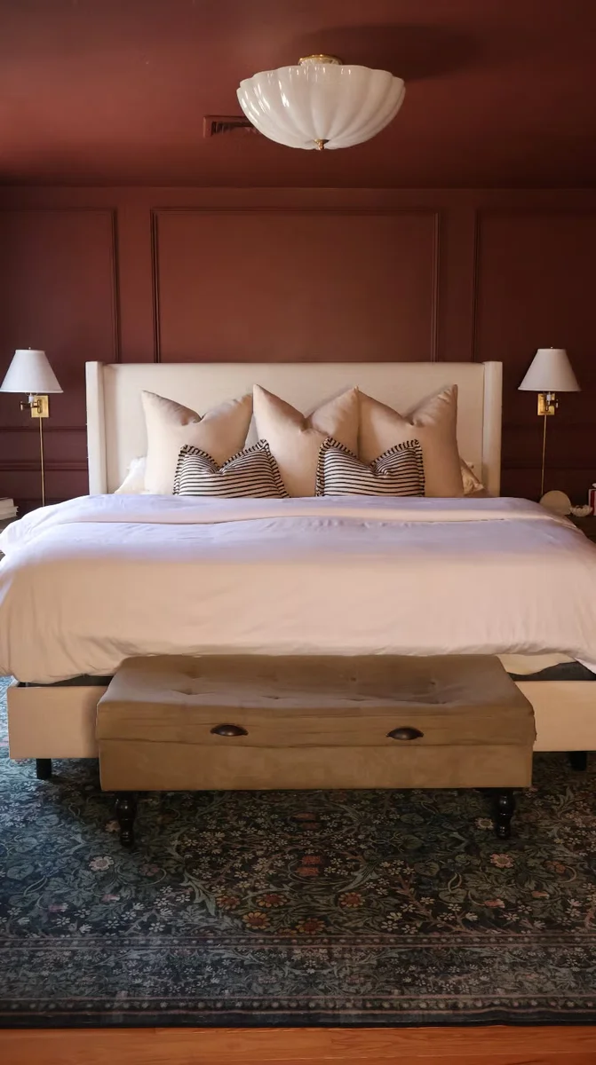 Professional color drenching with clean door finish