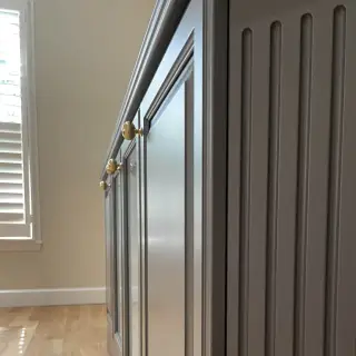 Cabinet painting Sarasota - Factory-smooth interior finish detail