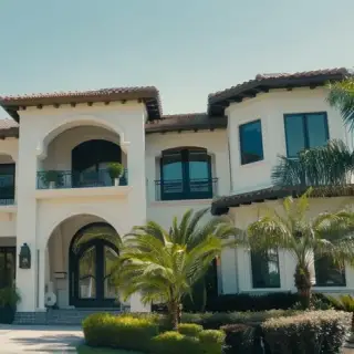 Exterior painting Sarasota - Palm-shaded stucco renovation