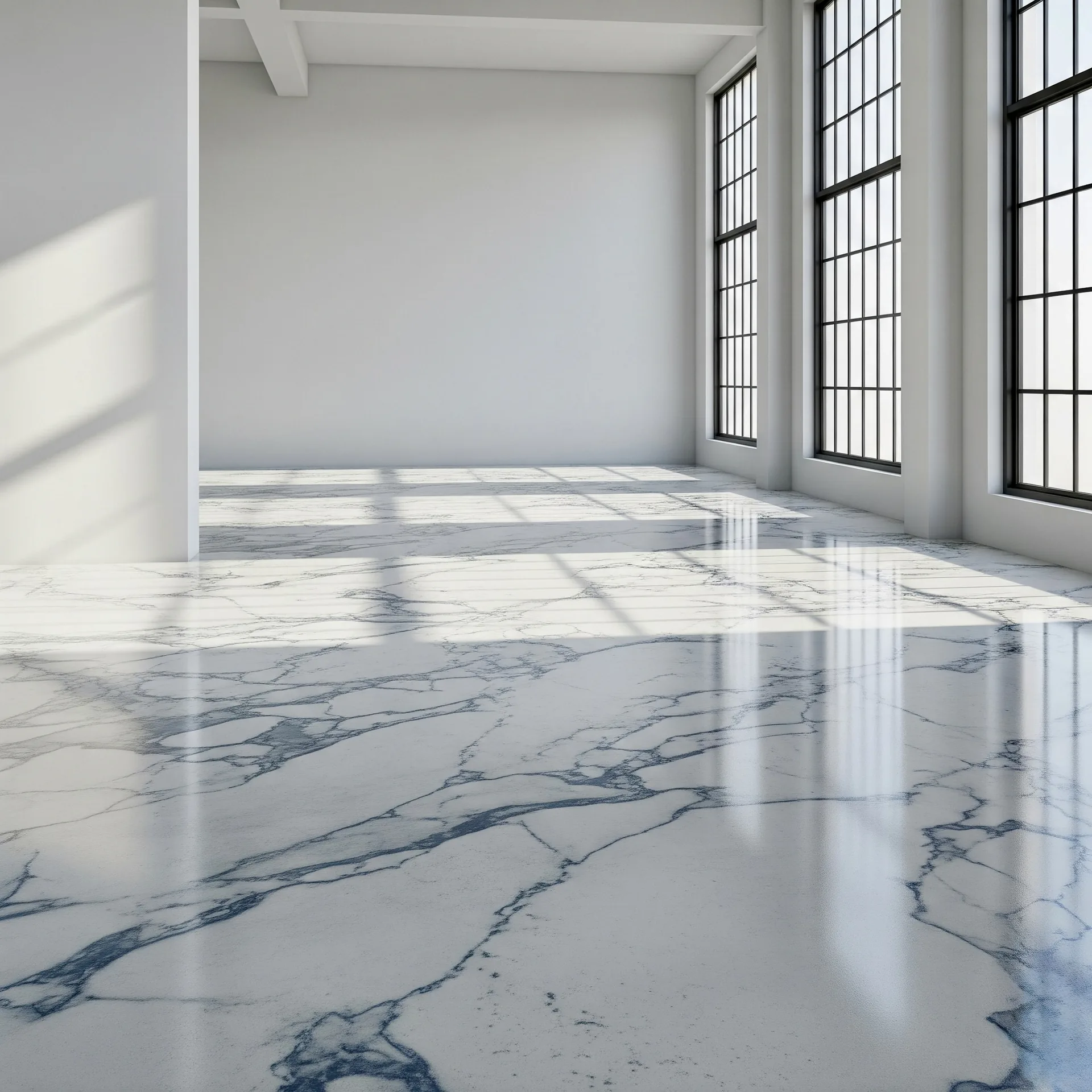 Garage floor coating Sarasota - Gloss finish in coastal home